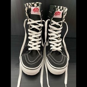 Vans High top black and white sneakers